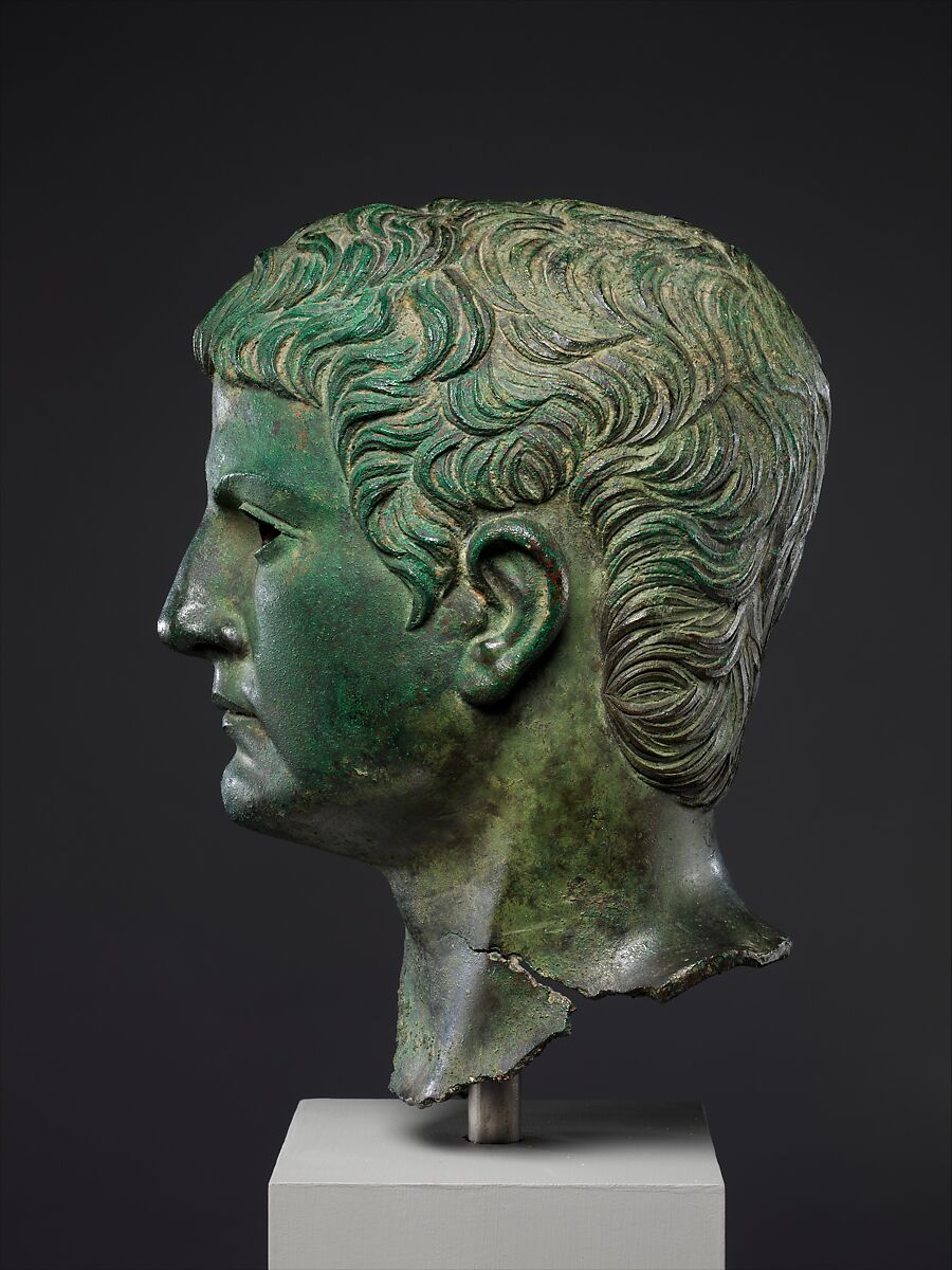 Bronze portrait of a man, Bronze, Roman