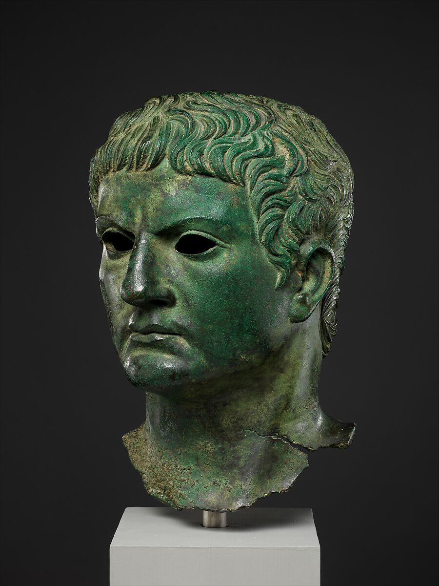 Bronze portrait of a man, Bronze, Roman
