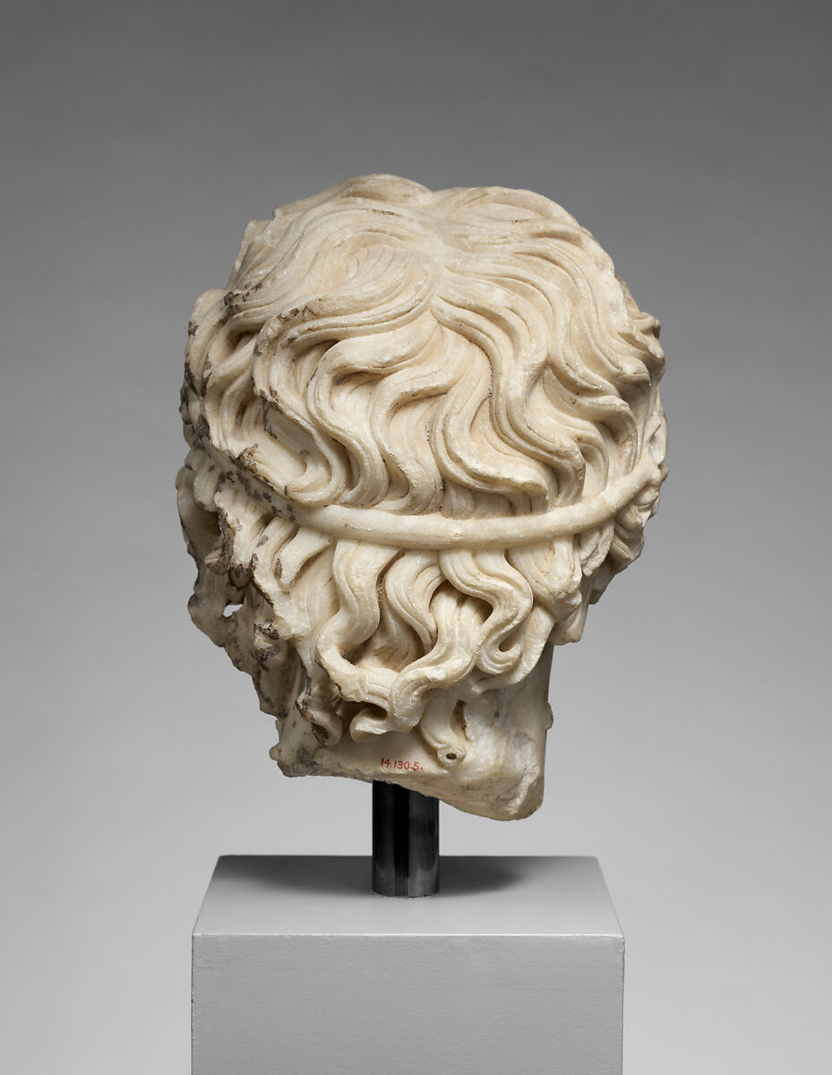 Marble head of a youth, Marble, Pentelic ?, Roman