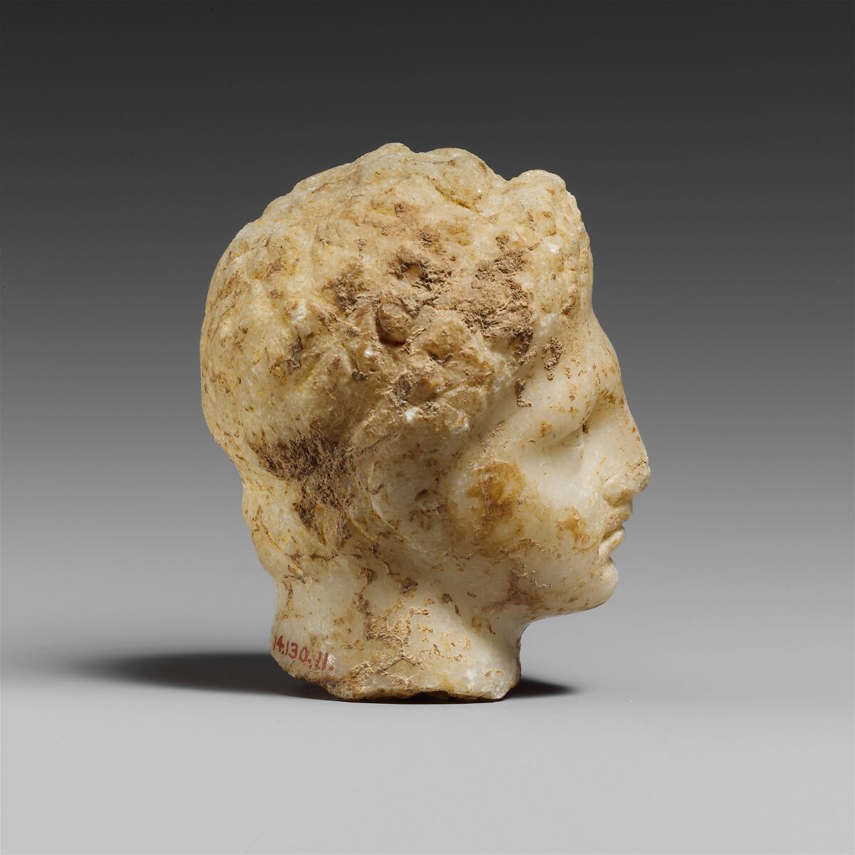 Marble head of a youth, Marble, Parian, Greek