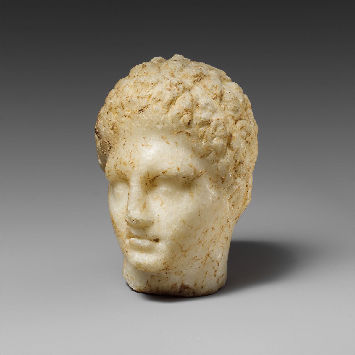 Marble head of a youth, Marble, Parian, Greek