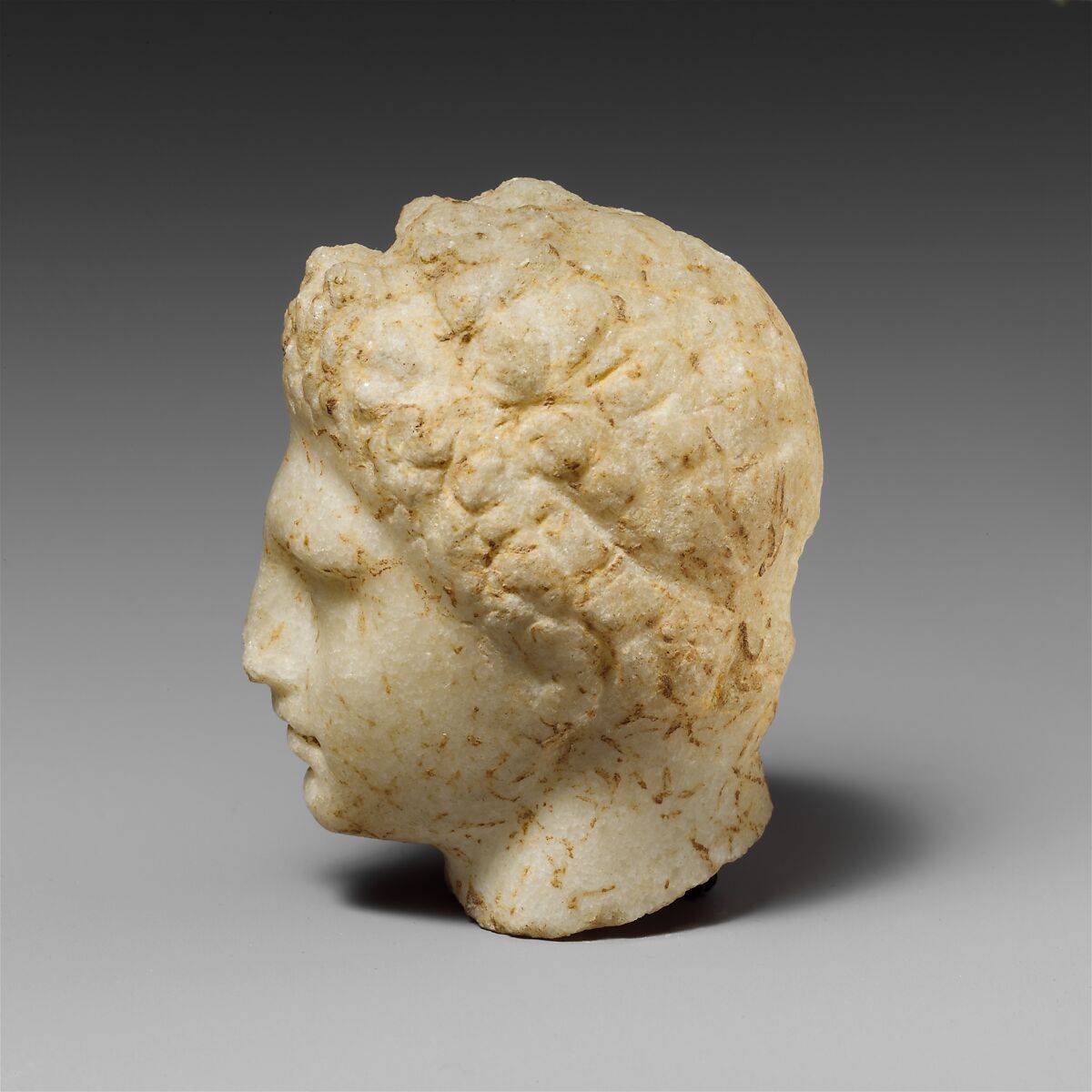 Marble head of a youth, Marble, Parian, Greek