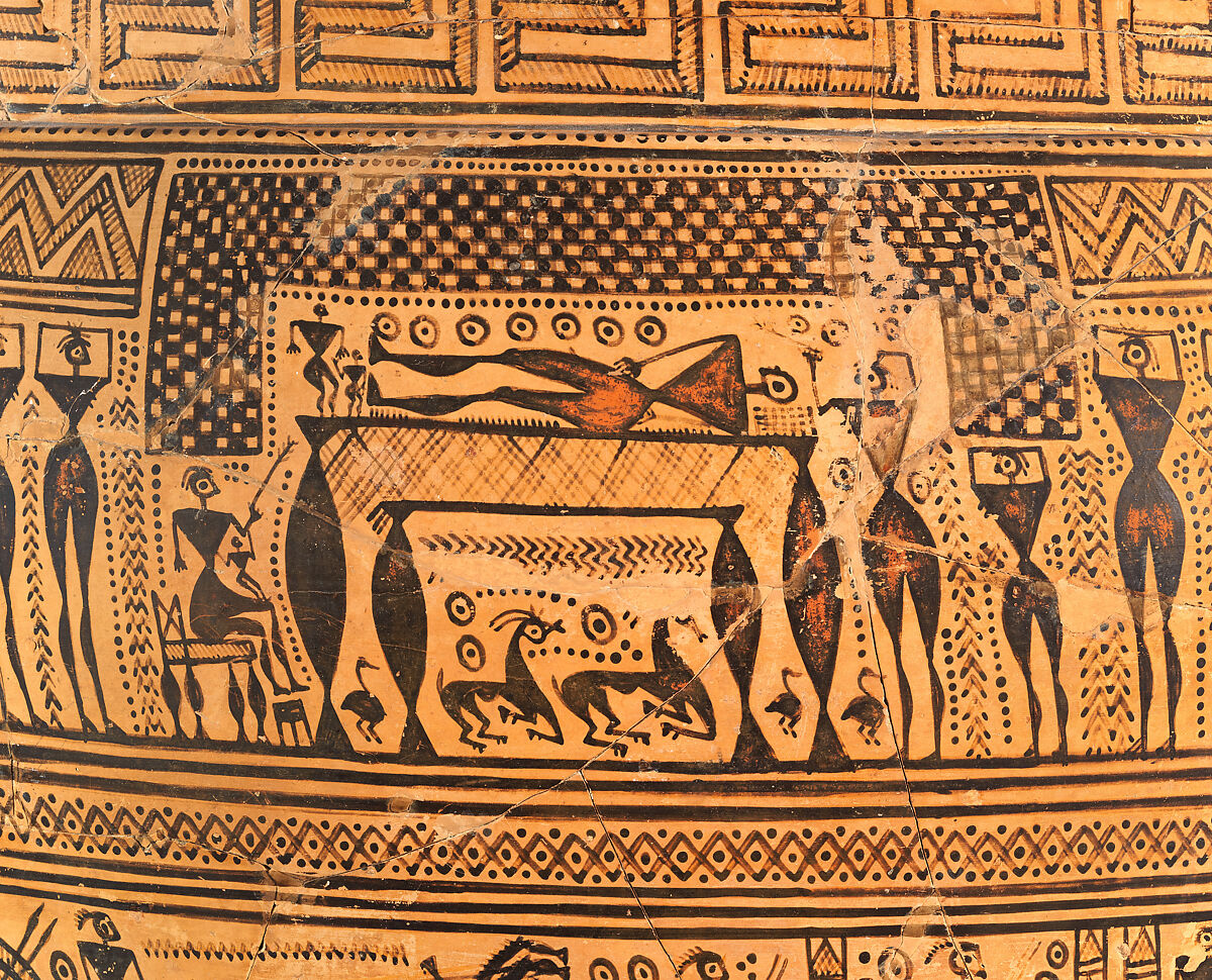 Terracotta krater, Attributed to the Hirschfeld Workshop, Terracotta, Greek, Attic