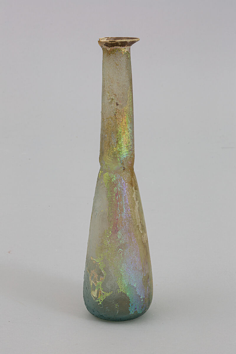 Glass perfume bottle, Glass, Roman 