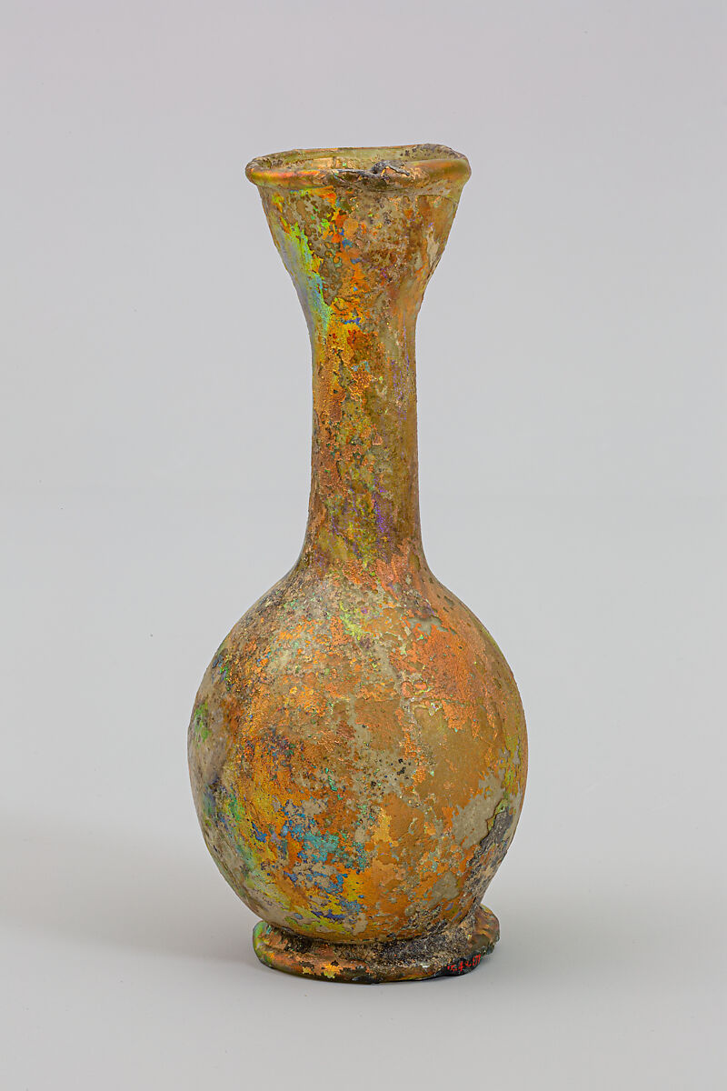 Glass flask, Glass, Roman 