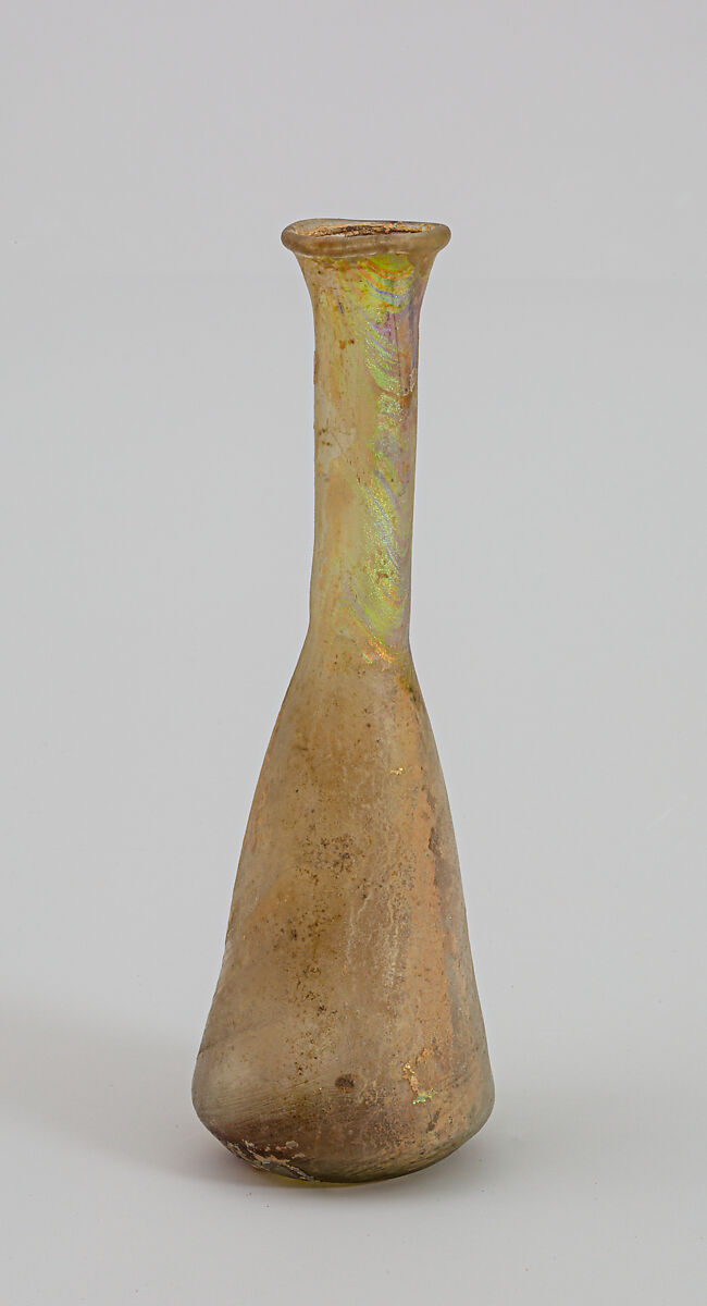 Glass perfume bottle, Glass, Roman 