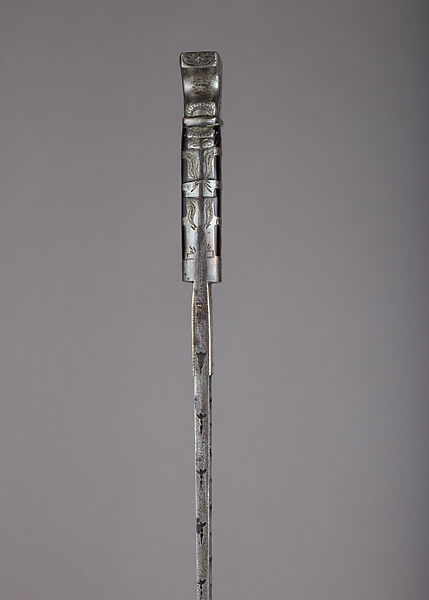 Sword, Steel, silver, horn, probably Cuban