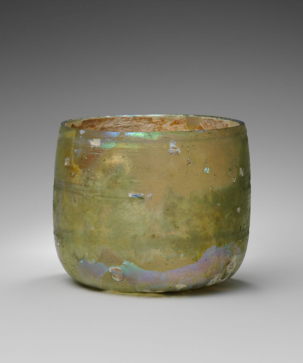 Glass cup, Glass, Roman