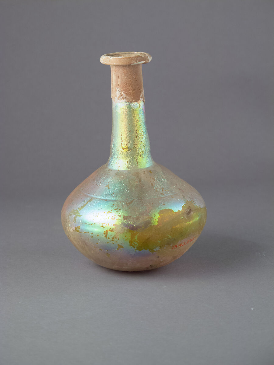 Glass perfume bottle, Glass, Roman 