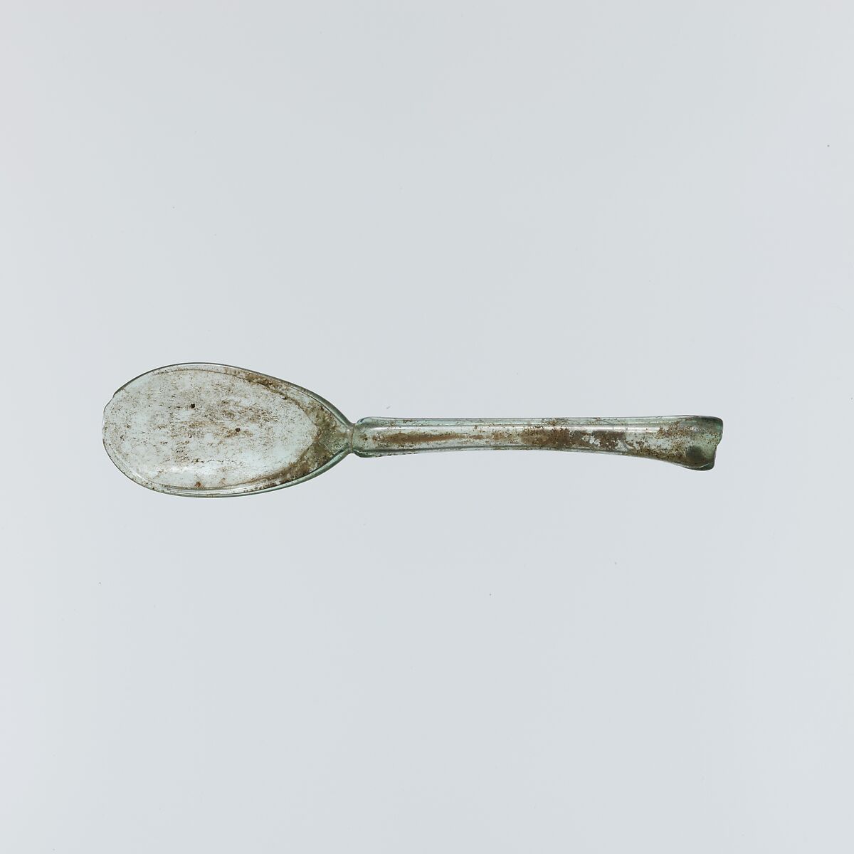 Glass spoon, Glass, Roman 