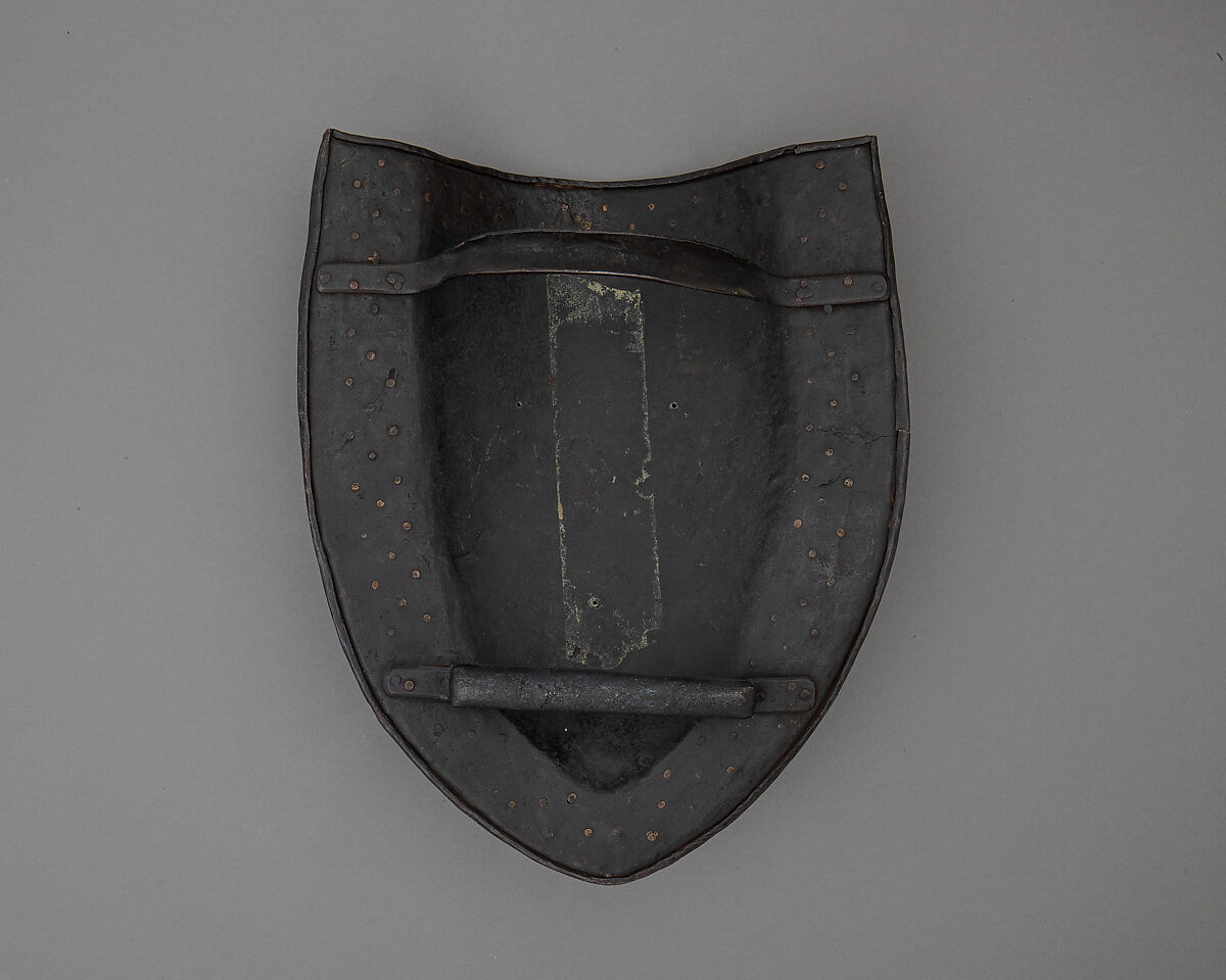 Messenger Badge and Shield, Iron, copper, bronze, gold, enamel, possibly Italian