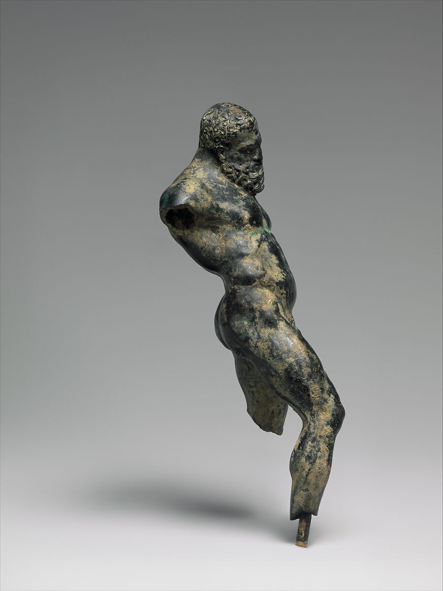 Bronze statuette of drunken Herakles, Bronze, Greek