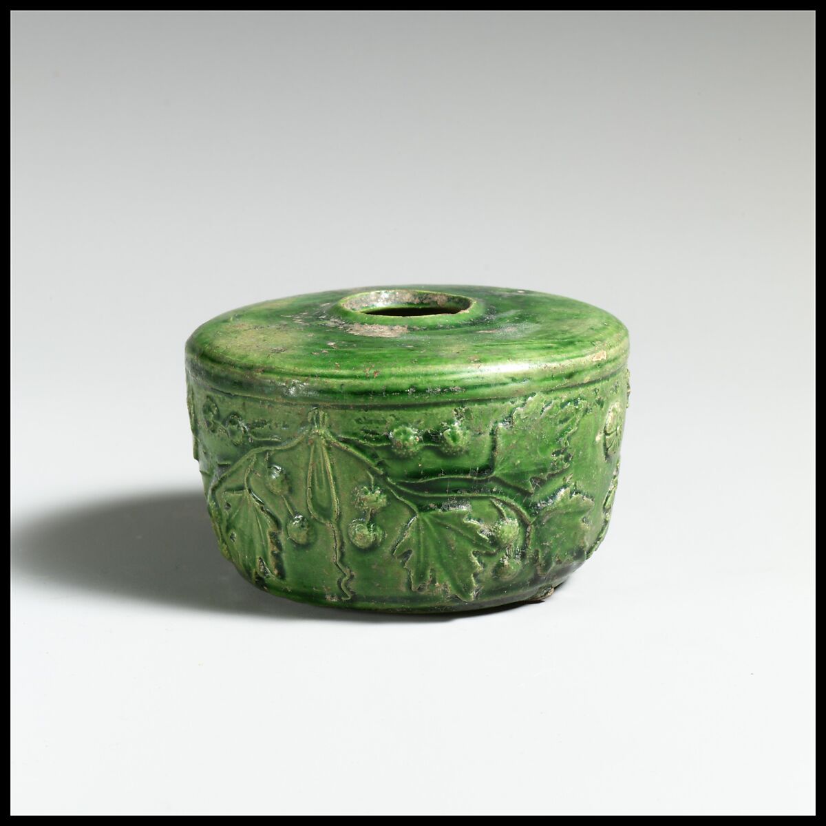 Terracotta atramentarium (inkwell), Terracotta, Roman
