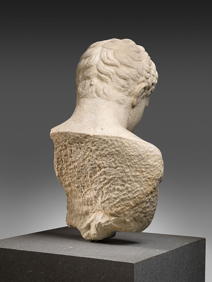 Marble bust of a youth, Marble, Roman