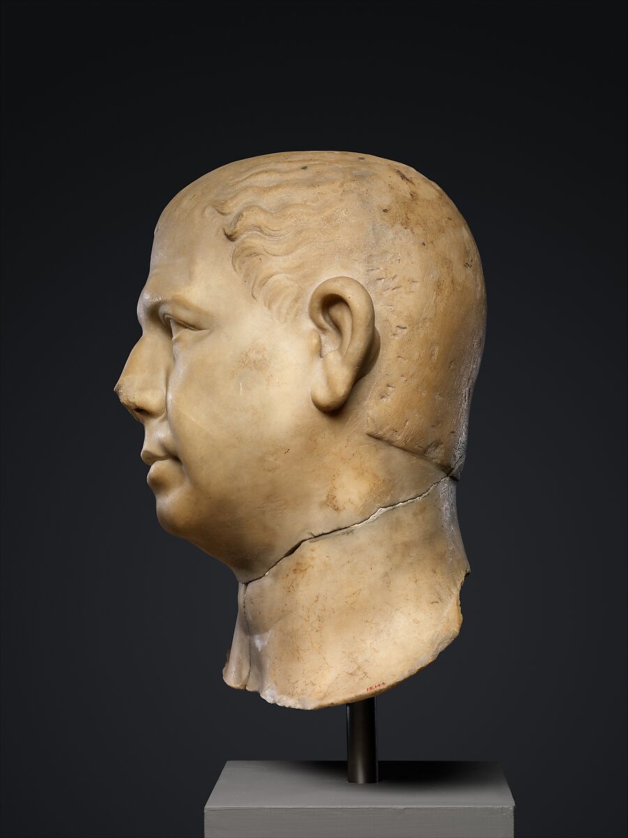 Marble portrait bust of a man, Marble, Roman