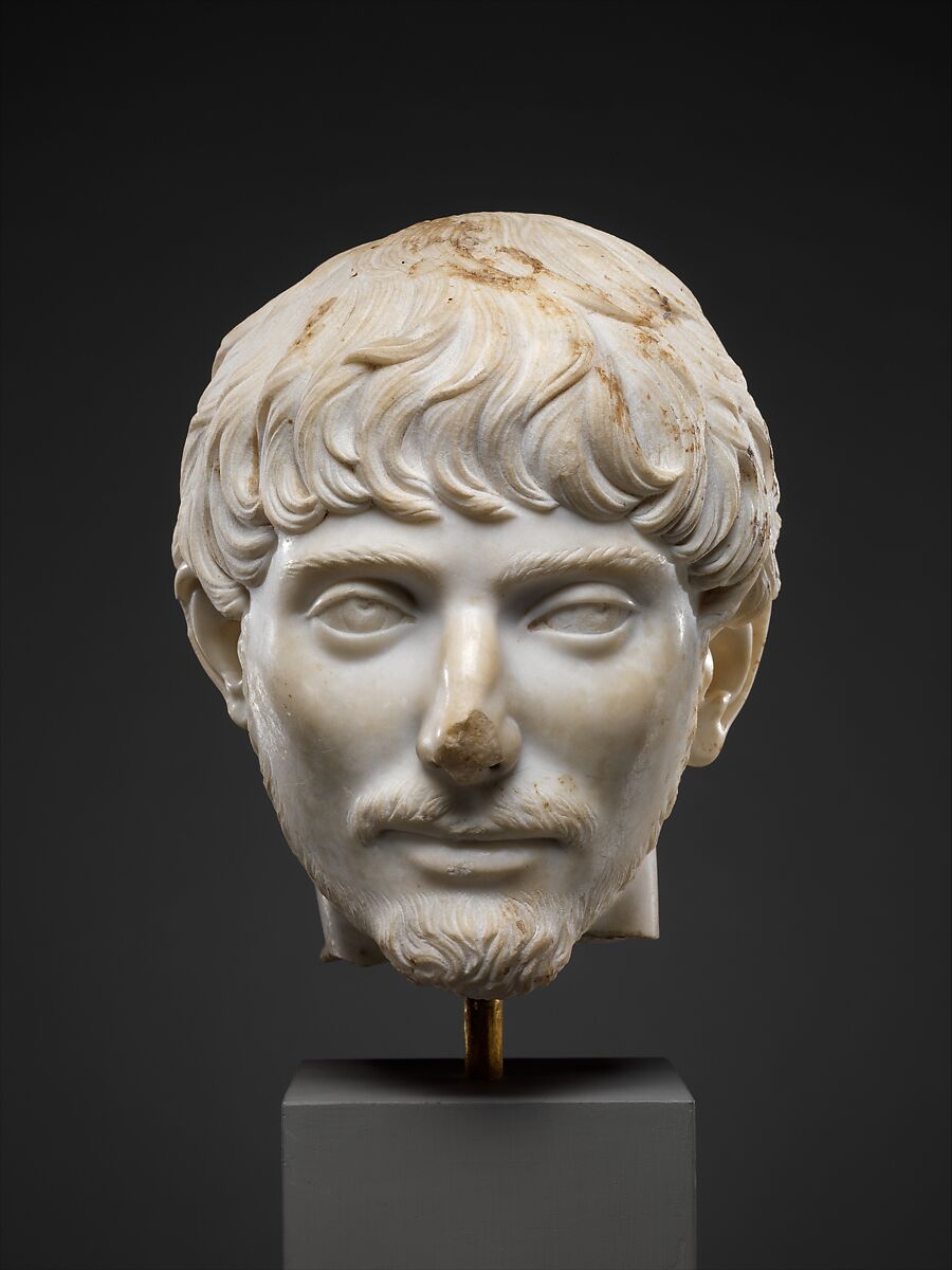 Marble portrait of a man, Marble, Roman 