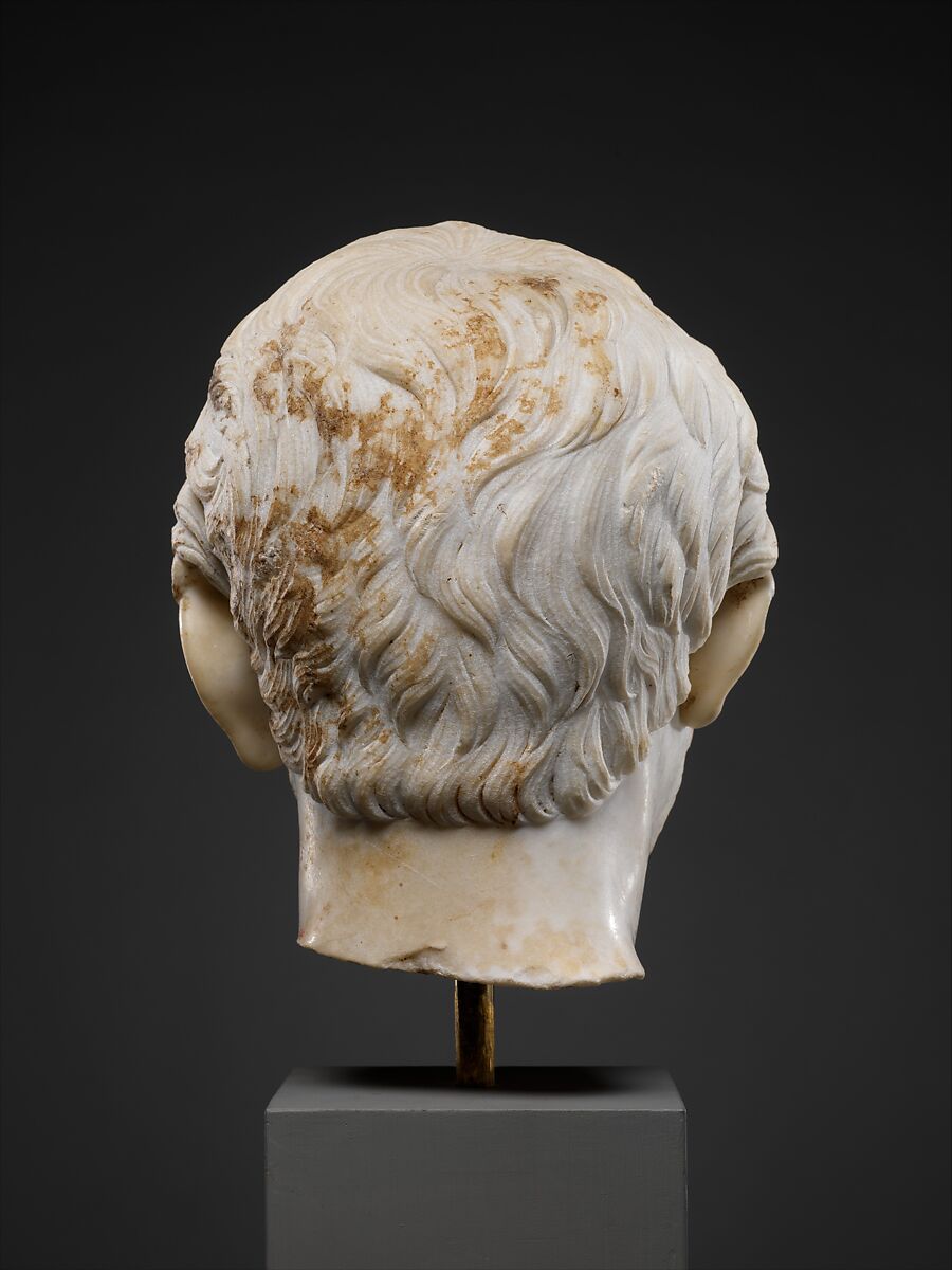 Marble portrait of a man, Marble, Roman 