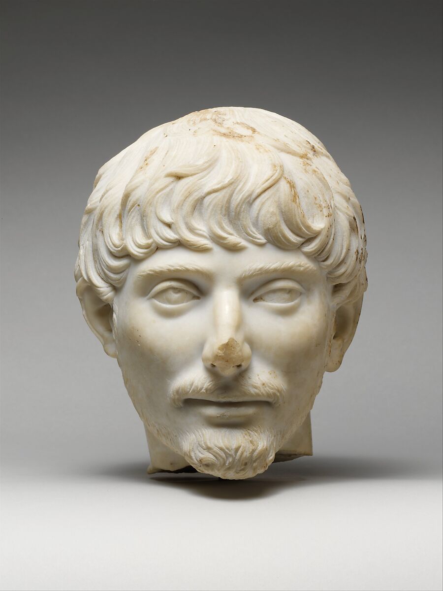 Marble portrait of a man, Marble, Roman