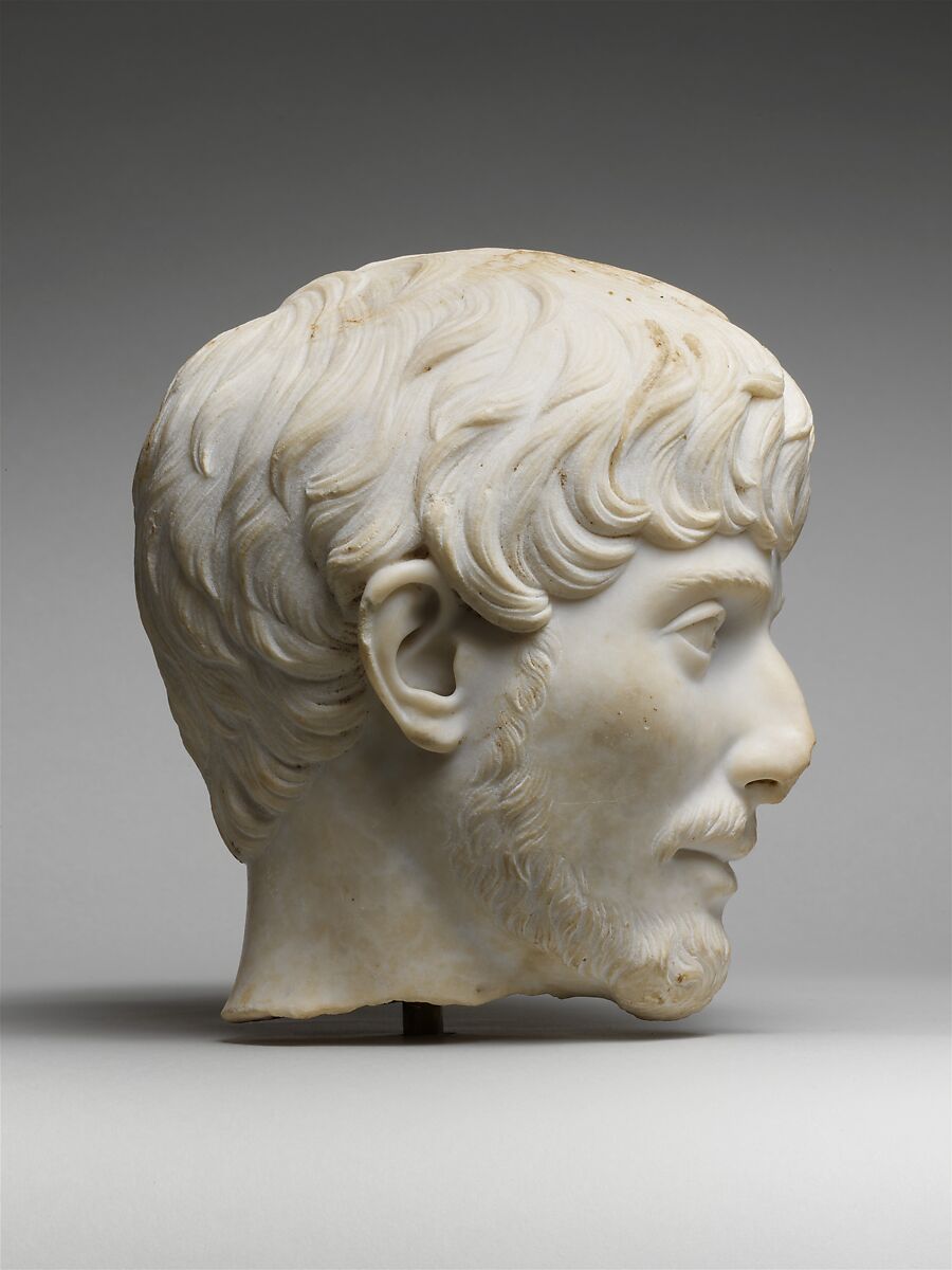 Marble portrait of a man, Marble, Roman