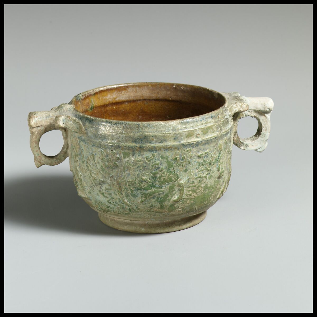 Terracotta scyphus (drinking cup), Terracotta, Roman 