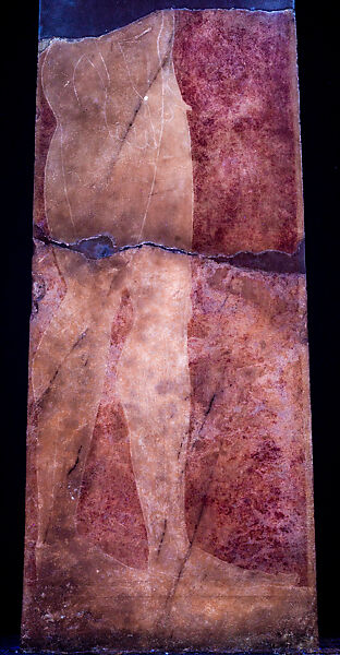 Marble grave stele of Antigenes, Marble, Hymettian (base), Greek, Attic