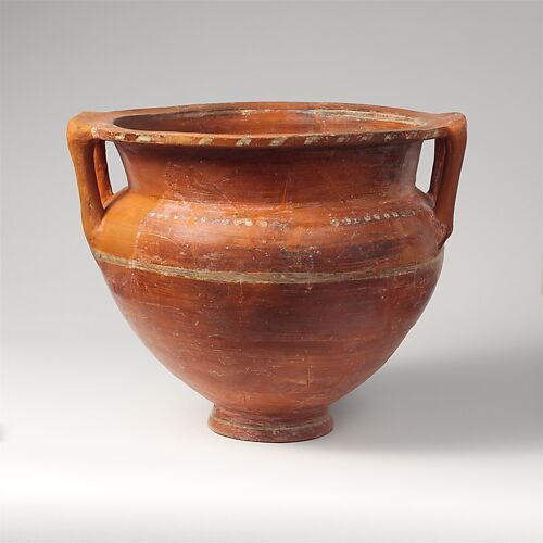 Terracotta krater (mixing bowl)