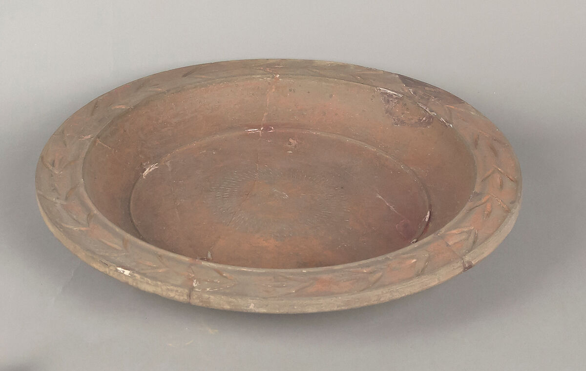 Plate, Terracotta, East Greek/Sardis, Lydian 
