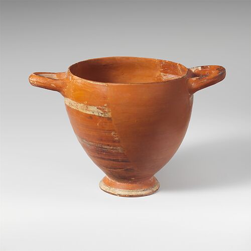 Terracotta skyphos (deep drinking cup)