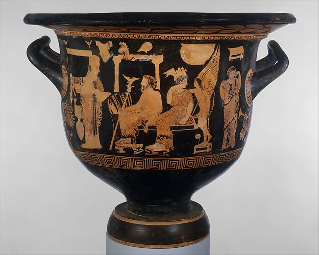 Terracotta bell-krater (mixing bowl)