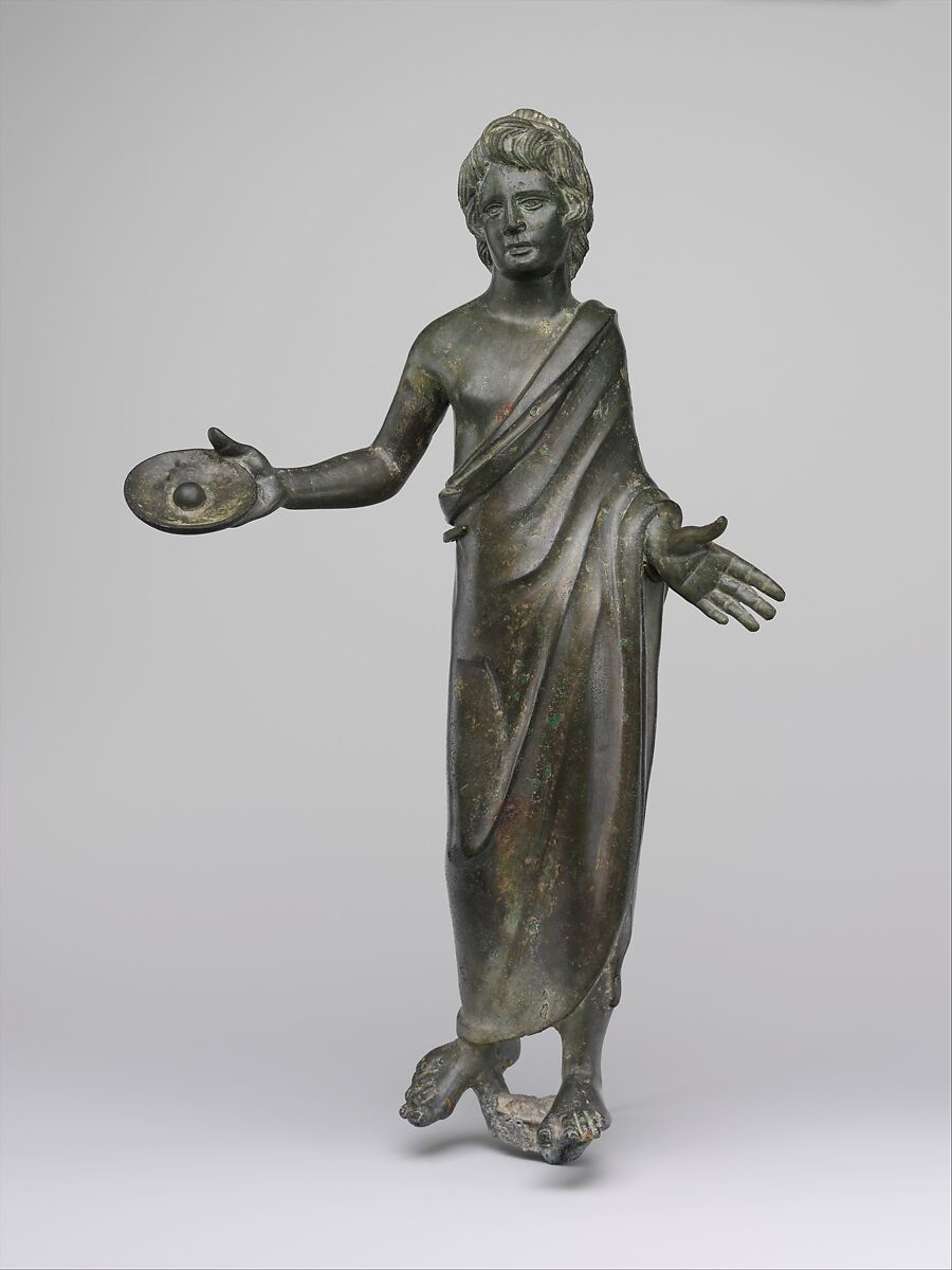 Bronze statuette of a priest, Bronze, Etruscan