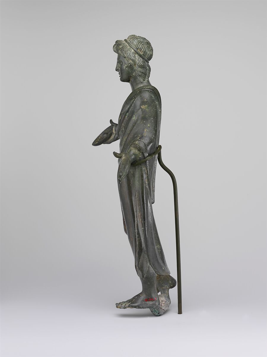 Bronze statuette of a priest, Bronze, Etruscan