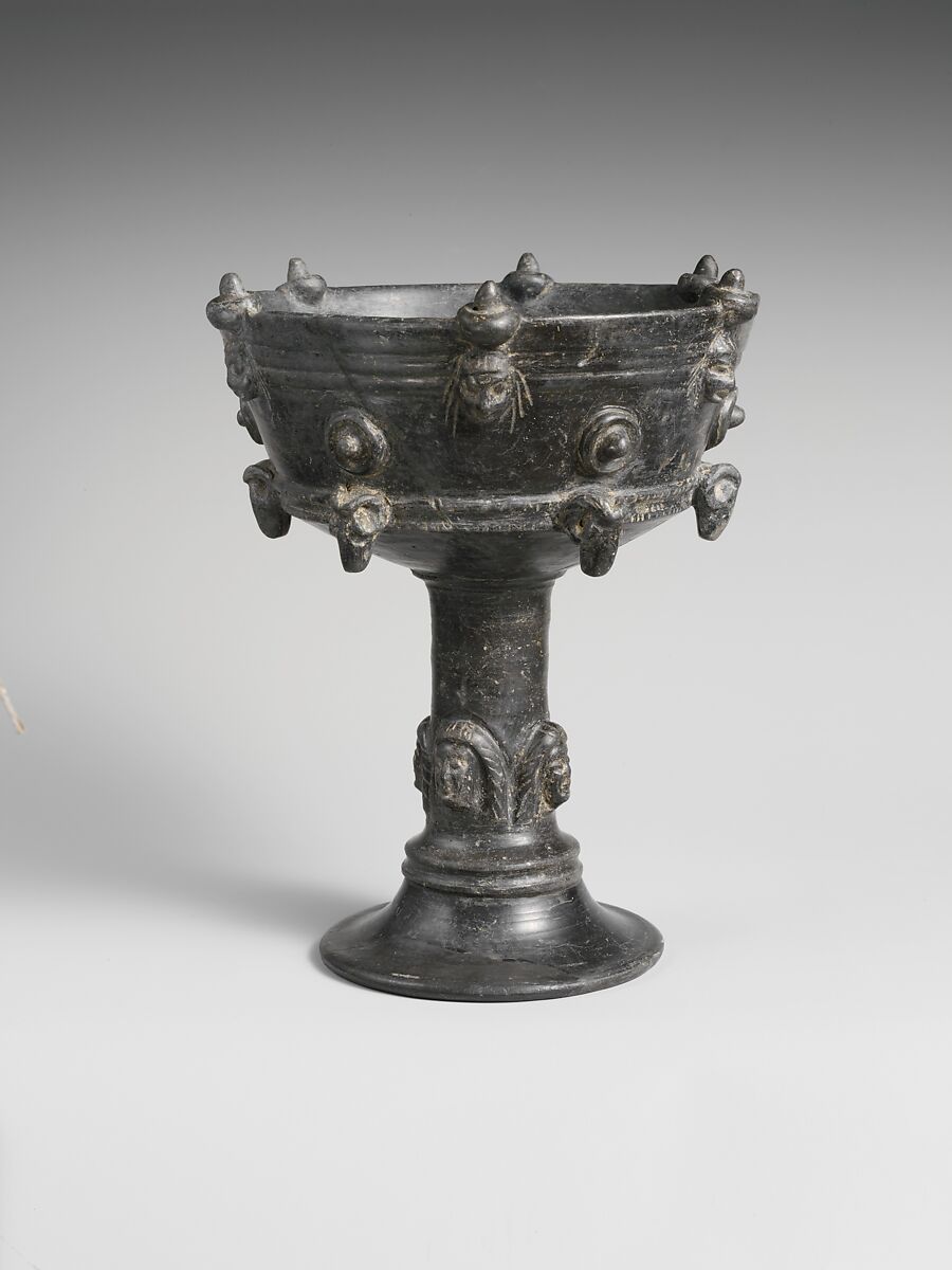 Terracotta chalice, Terracotta, Etruscan 