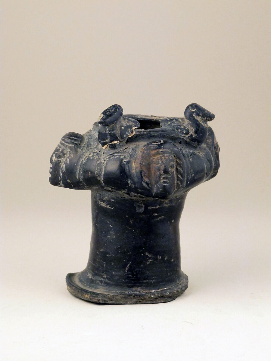 Vase fragment, Terracotta, Etruscan 
