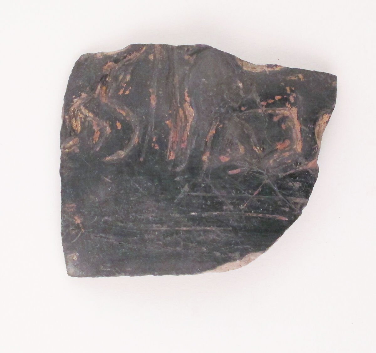 Vase fragment, Terracotta, Etruscan