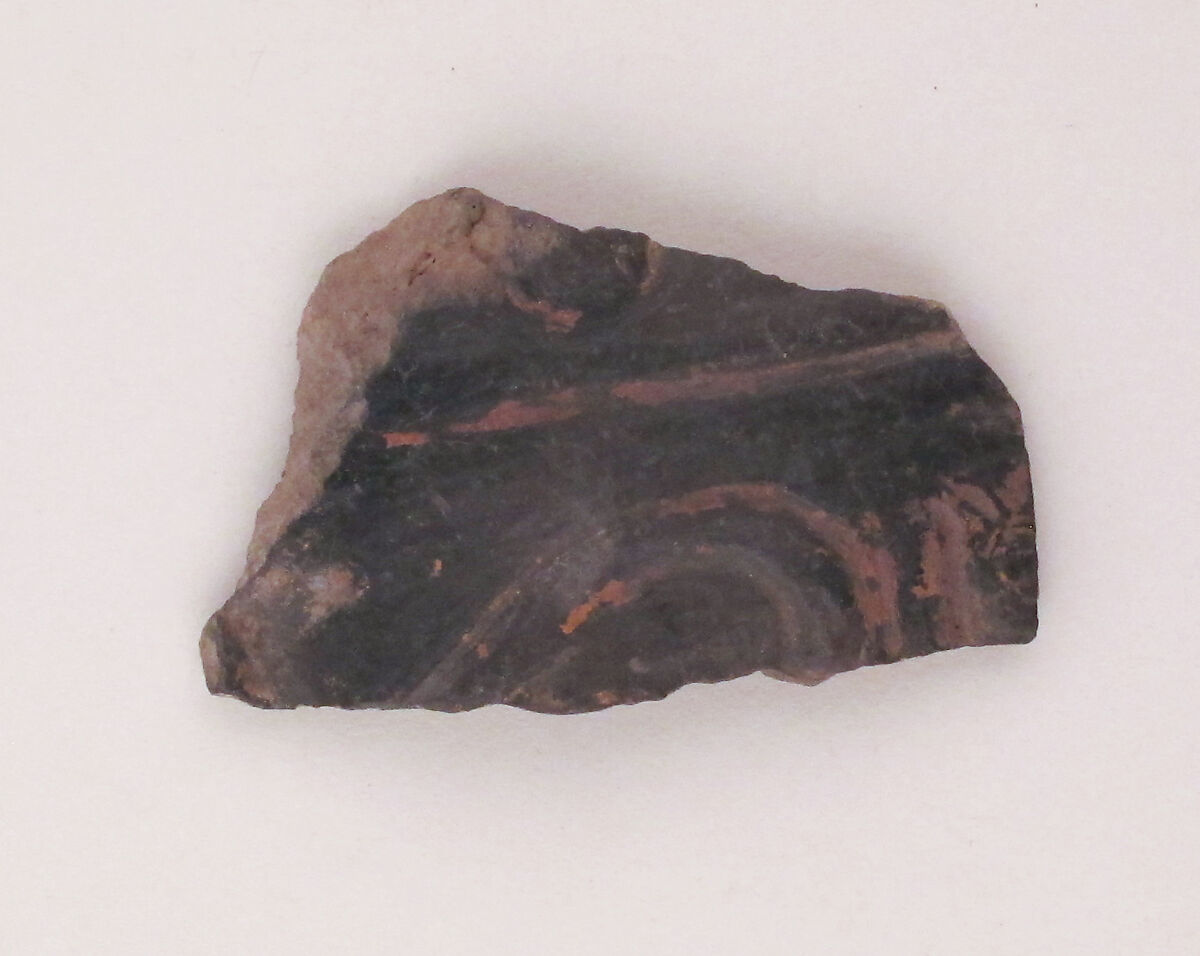 Vase fragment, Terracotta, Etruscan