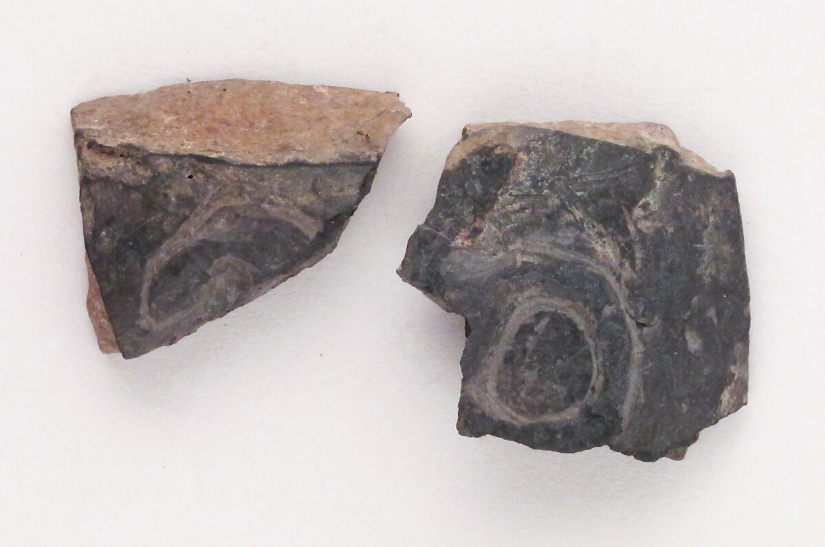 Vase fragment, Terracotta, Etruscan