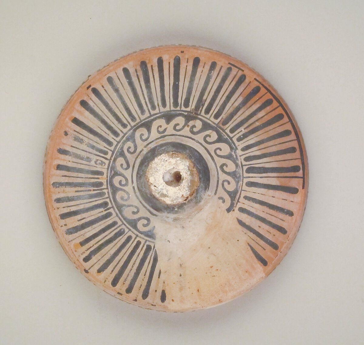 Terracotta lebes gamikos (jar with lid, foot, and handles associated with weddings), Attributed to the Group of New York 28.57.10, Terracotta, Greek, South Italian, Apulian