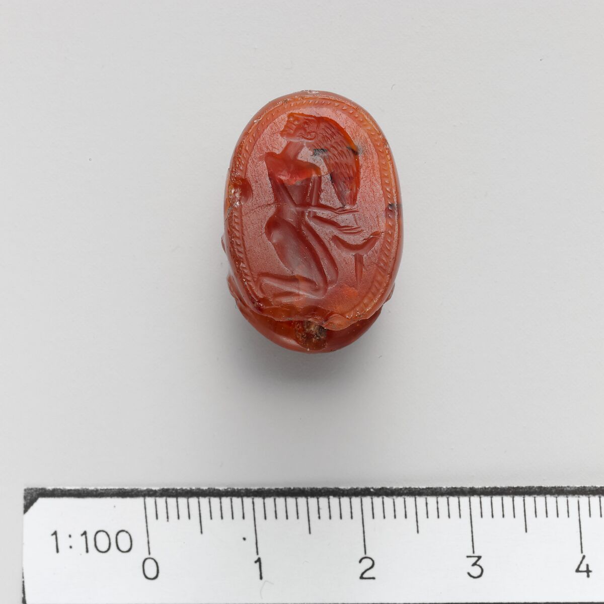 Carnelian scarab, Carnelian, Greek 