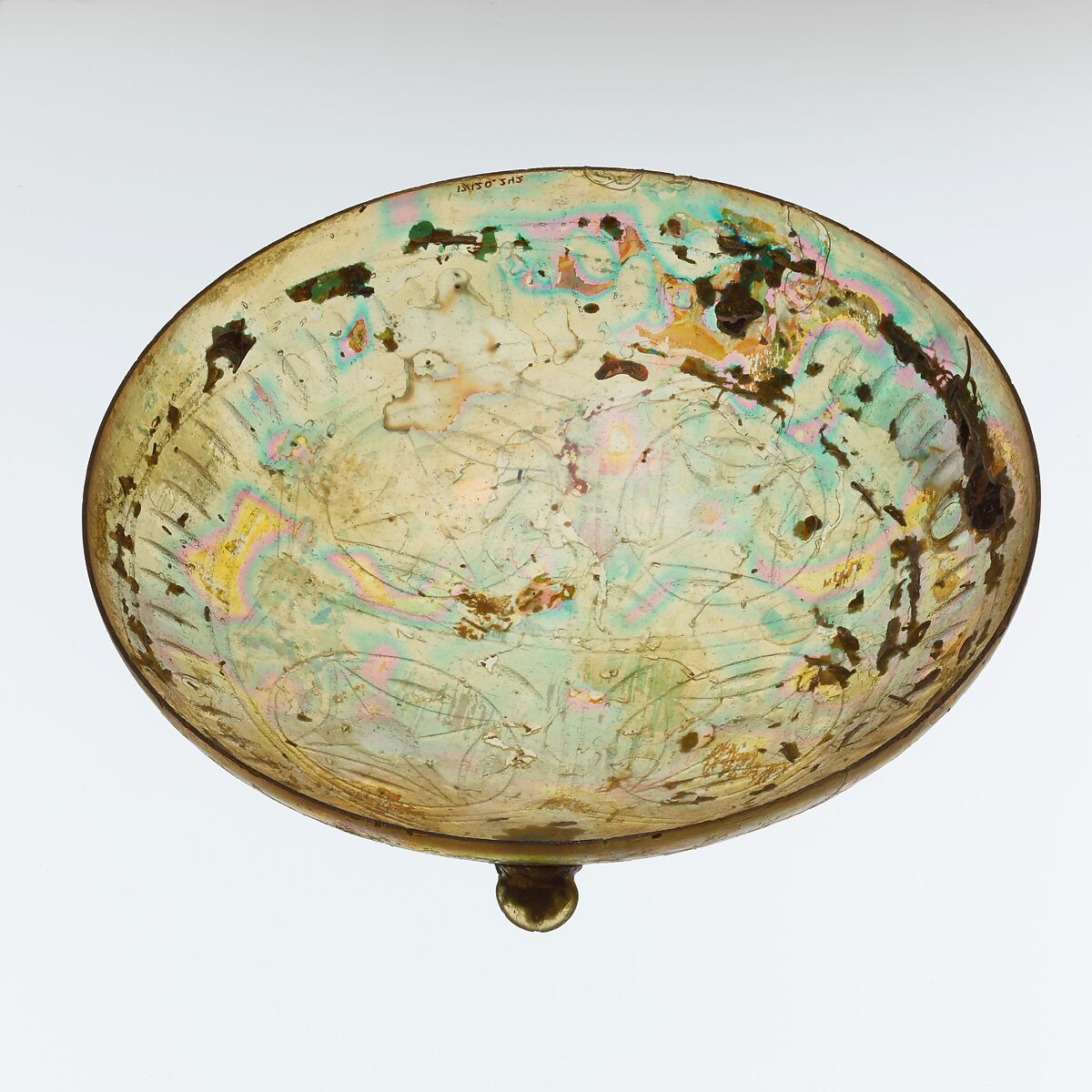 Glass bowl, Glass, Roman
