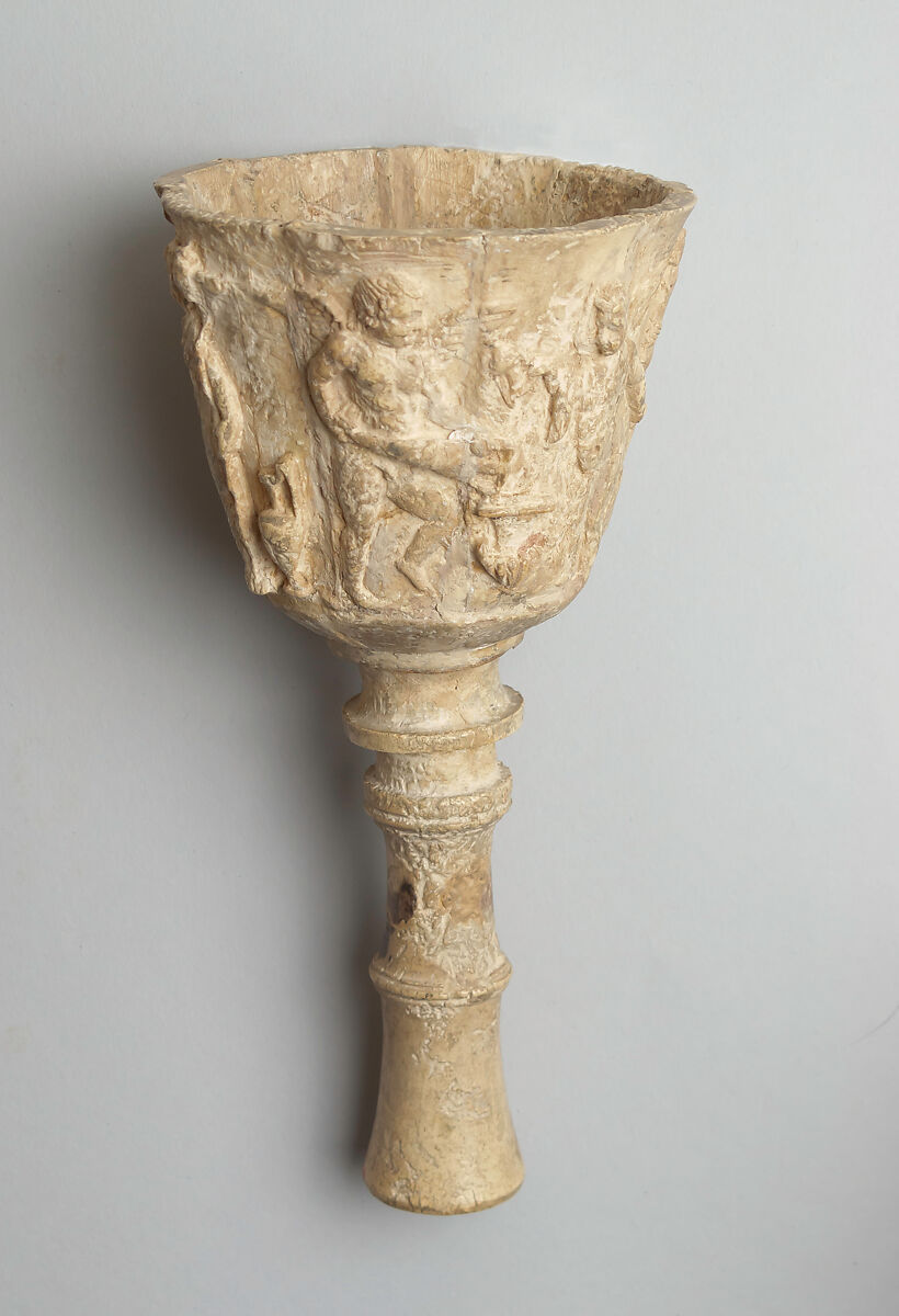 Cup with frieze of Erotes, Ivory, Roman 