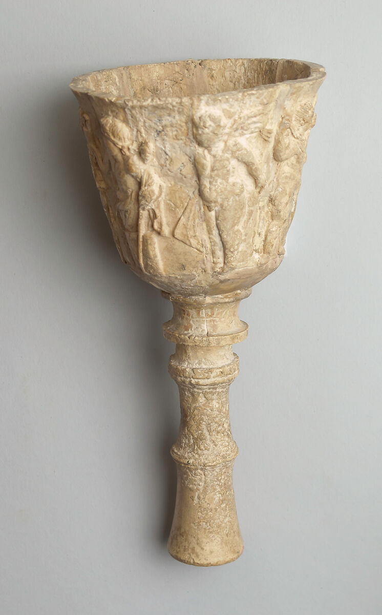 Cup with frieze of Erotes, Ivory, Roman