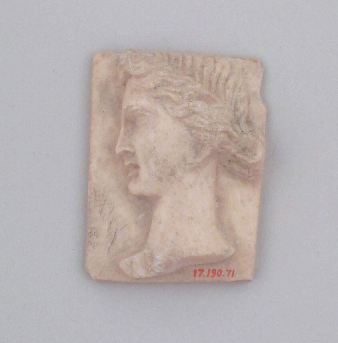 Relief of a head of woman, Ivory 