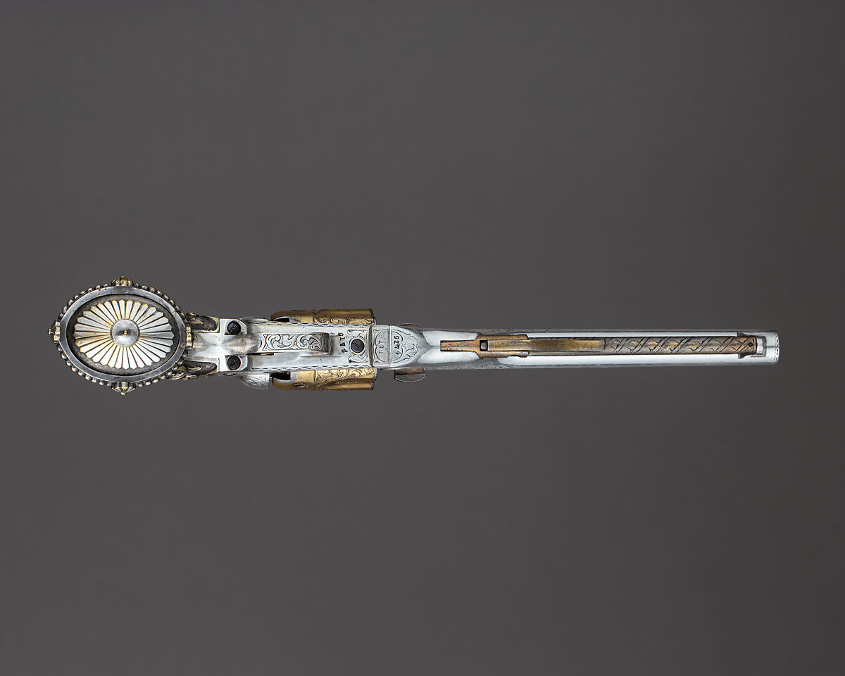 Cased Colt Model 1862 Police Revolver, Serial no. 9174, with Thuer Conversion for Self-contained Cartridges, and Accessories, Samuel Colt (American, Hartford, Connecticut 1814–1862), Steel, gold, silver, brass, wood (rosewood), textile, American, Hartford, Connecticut and New York
