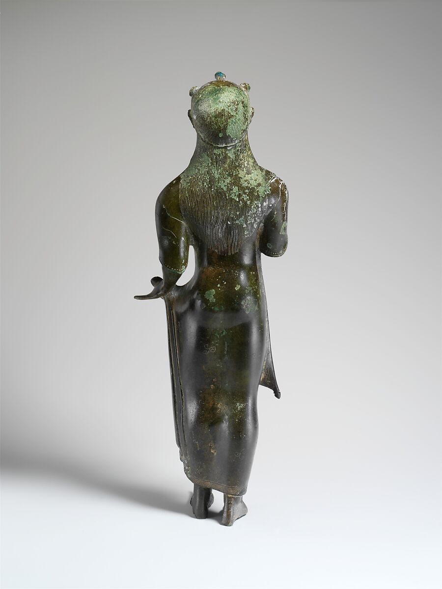 Bronze statuette of a young woman, Bronze, Etruscan