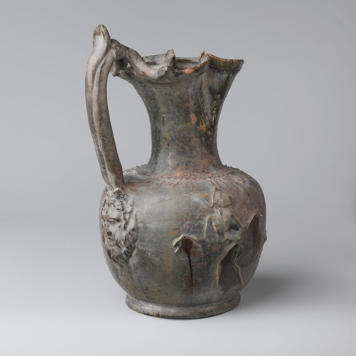 Terracotta jug, Terracotta, Roman 