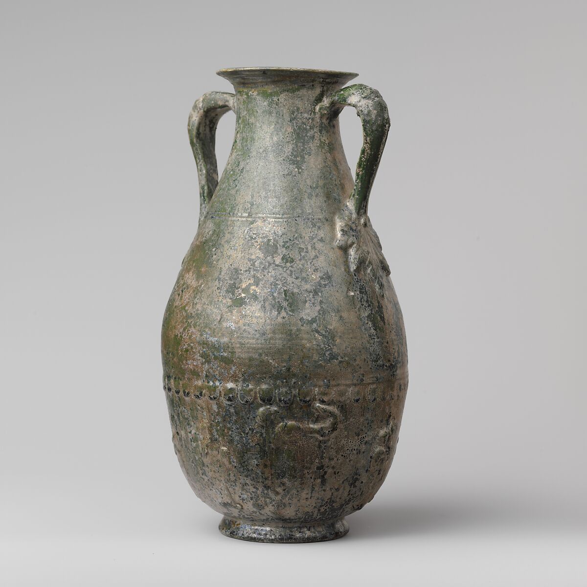 Terracotta amphora (jar), Terracotta, Roman 