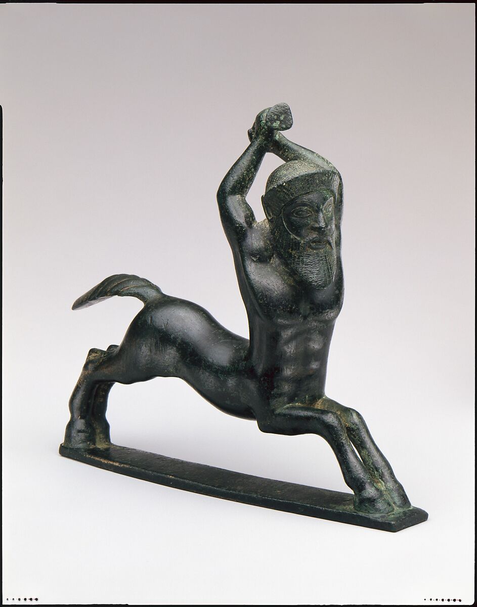Bronze statuette of a centaur, Bronze, Etruscan or South Italian
