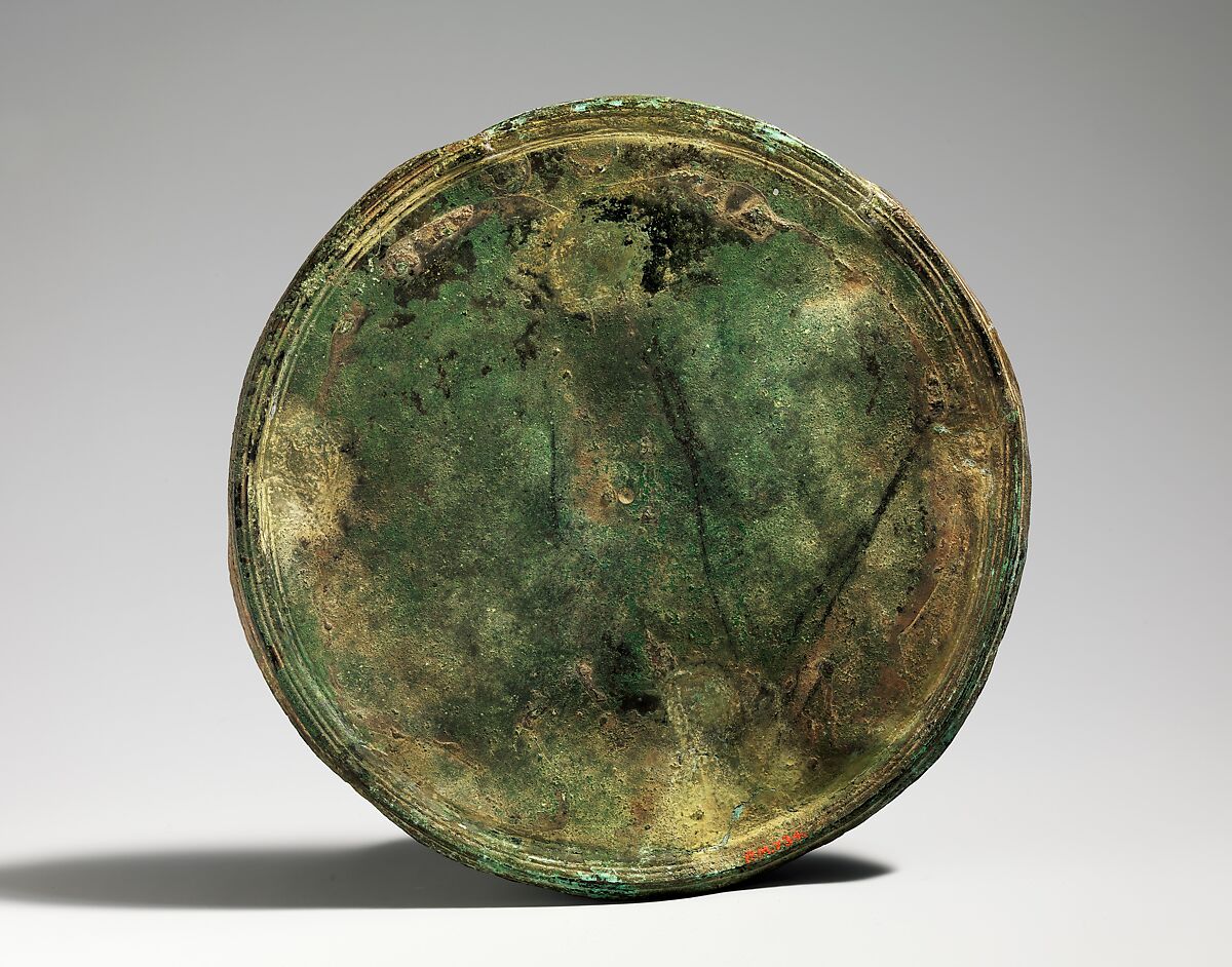 Bronze mirror cover, Bronze, Greek