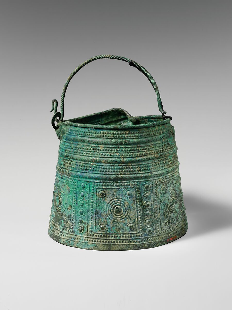 Bronze situla (bucket), Bronze, Villanovan 