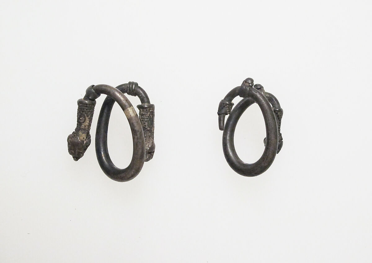 Earring or spiral, Silver, Greek 